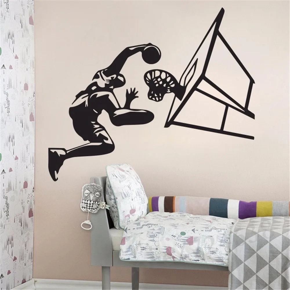 Toko Online Anak Basket Menembak Fisik Wallpaper Decals Dinding