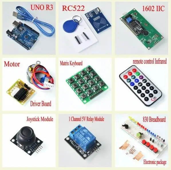 Обновленная расширенная версия стартовый набор RFID Обучающий набор lcd 1602 для WAVGAT UNO R3