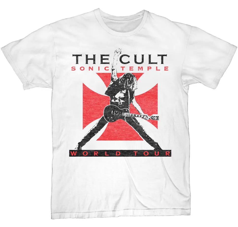 

The Cult Sonic Temple 89 Tour Mens White Rock T Shirt New S-3XL Summer Short Sleeves New Fashion T-Shirt
