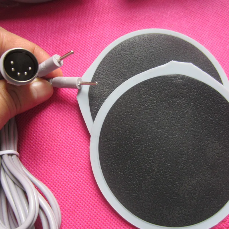 

10sets electrode pads and cables for micro current electrode stimulation massage machine