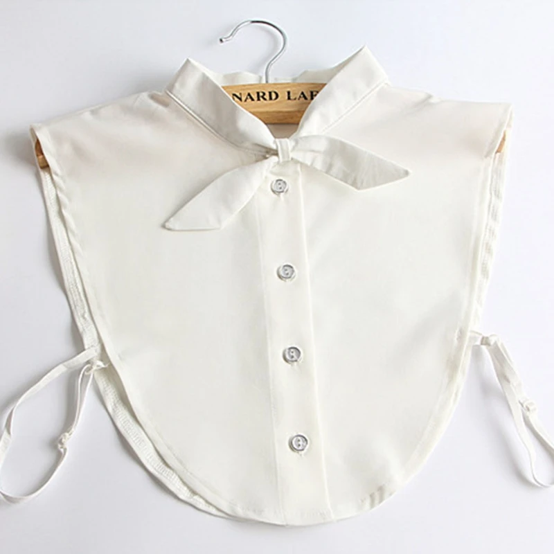 Con solapa cuello desmontable para mujeres de Encaje Camisa Collar Gargantilla Collar capa falso falso