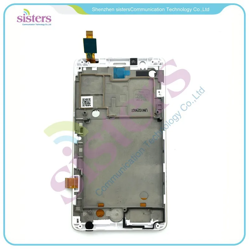 LEN0033 Black White Original Full LCD Display Touch Screen Digitizer Assembly With Frame Replacement Repair Parts For Lenovo A536 (11)