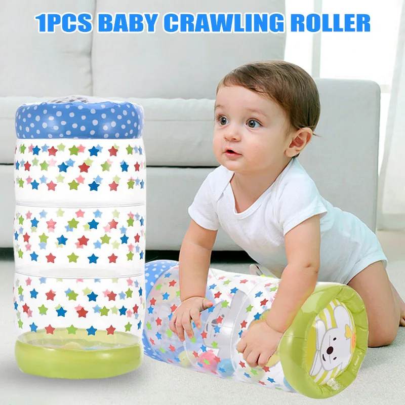 

Plastic Crawl Training Roller Infant Inflatable Roller Exercise Early Learning Toy S7JN