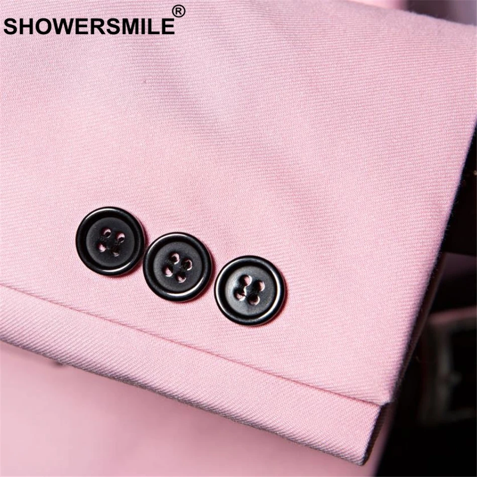 SHOWERSMILE Men Pink Blazer Slim Fit Suit Jacket Fashion Candy Color Wedding Bridegroom Clothing Plus Size Singer Costume SHOWERSMILE Men Pink Blazer Slim Fit Suit Jacket Fashion Candy Color Wedding Bridegroom Clothing Plus Size Singer Costume