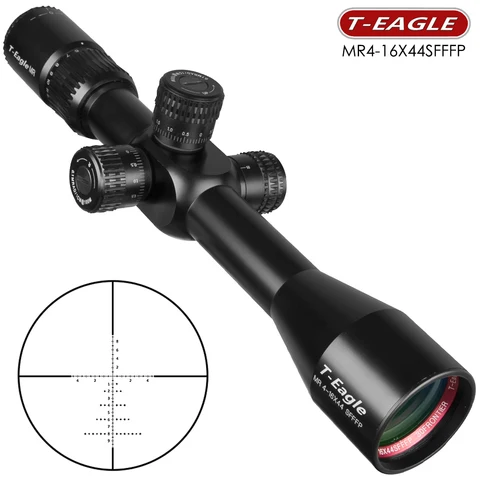 Rifles de Longo T-eagle Sfffp Escopo Mira Óptica Caça Riflescope Focagem Lateral Rifle Scope Sniper Alcance mr 4-16×44 Mod. 1271274