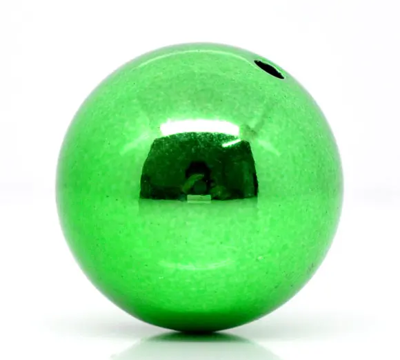 20 Green Christmas Acrylic Round Beads 20mm B10225 round Beads acrylic 