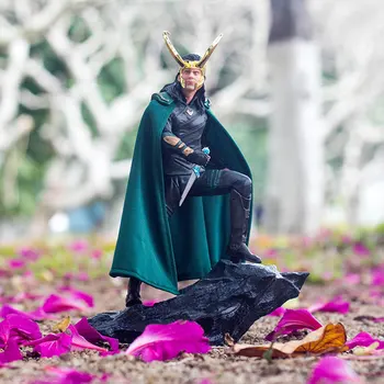 

[Best] Limited edition 25cm Avengers Loki Thor PVC Action Figure statue Collectible Model Room decoration toys kids child gift