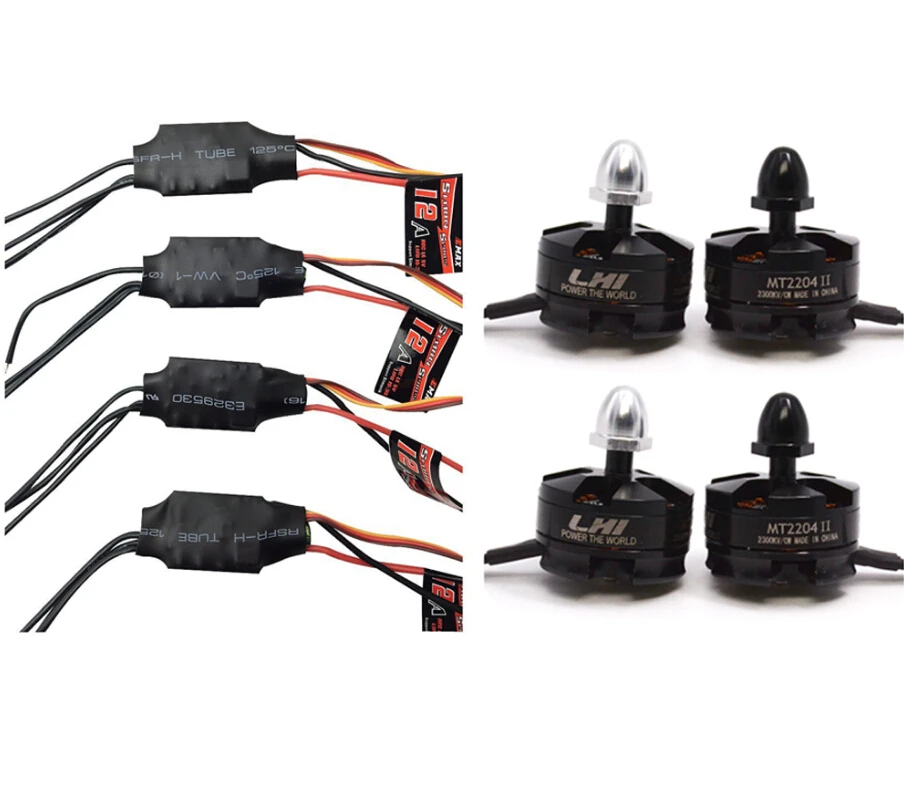 FPV рама гонки + CC3D Контроллер полета MT2204 2300KV двигатель Simonk fpv12A ESC 5030 пропеллер AT9 QAV