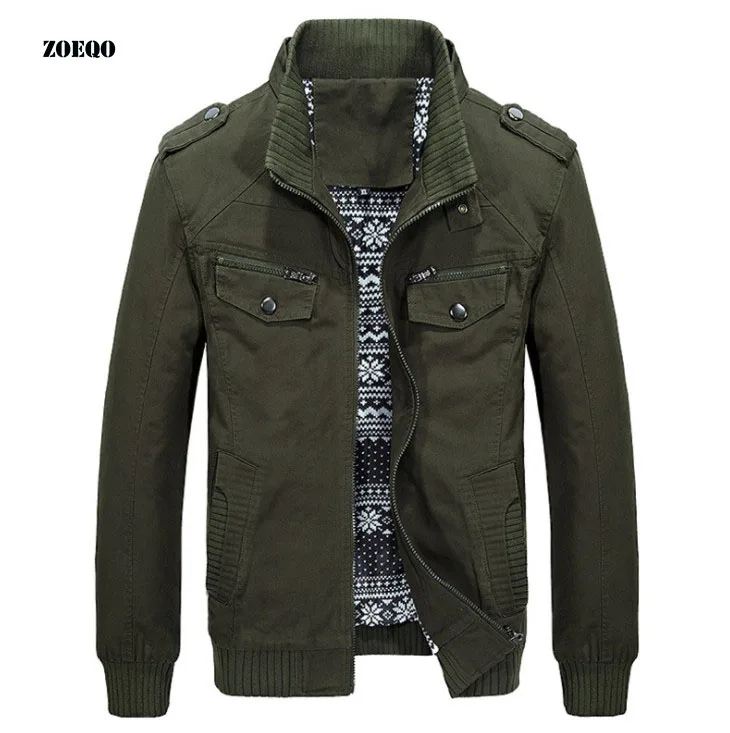 Buy Mens Military jacket spring Cargo Plus size M XXXL 4XL army soldier Washing