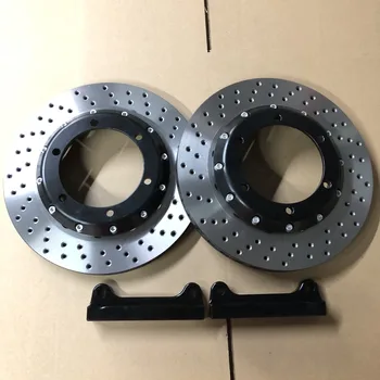 

Jekit Brake disc 330*28mm drilled yellow JK racing for bmw e36 328i front and 355*32mm drilled set for bmw e39 540i front