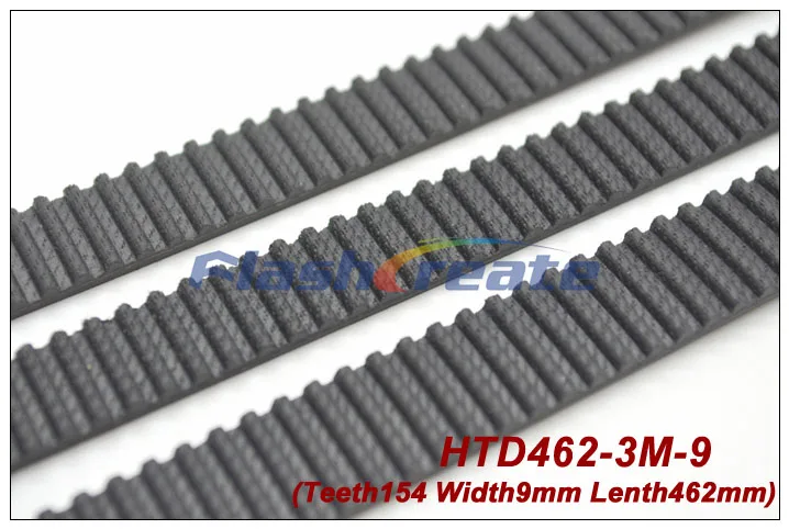 

5pcs HTD3M belt 462 3M 9 length 462mm width 9mm 154 teeth 3M timing belt rubber closed-loop belt 462-3M Free shipping
