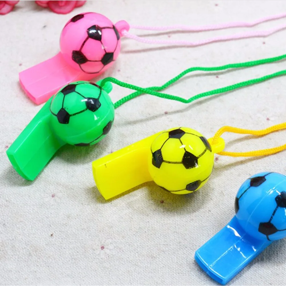 2 Pcs Football Soccer Rugby Cheerleading Whistles Pea Fans Whistle