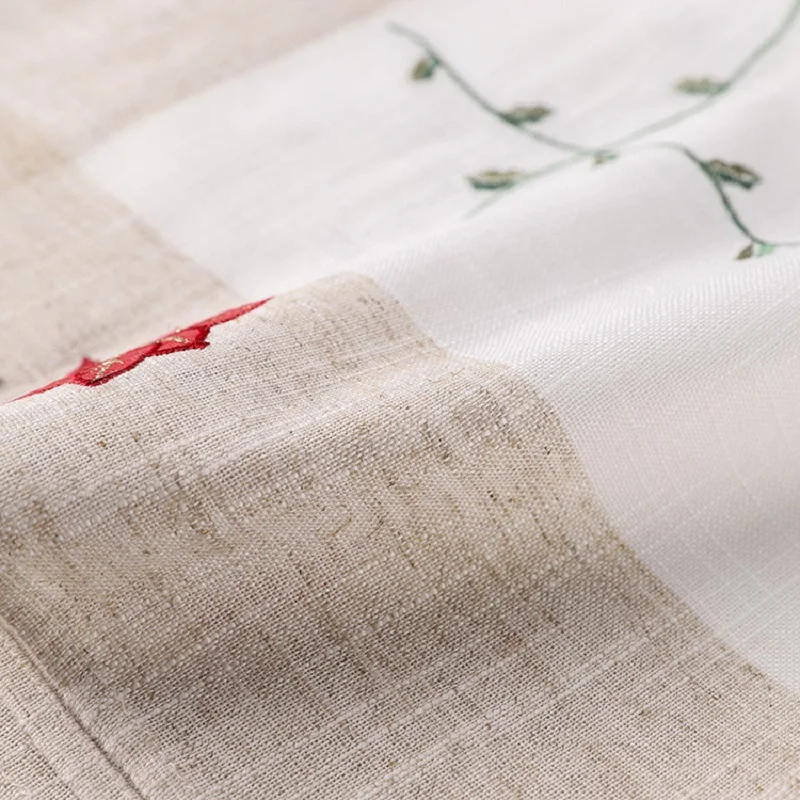 Embroidered tablecloths, seat covers, European table cloth, table cloth, Square, rectangular living room, tea cloth.