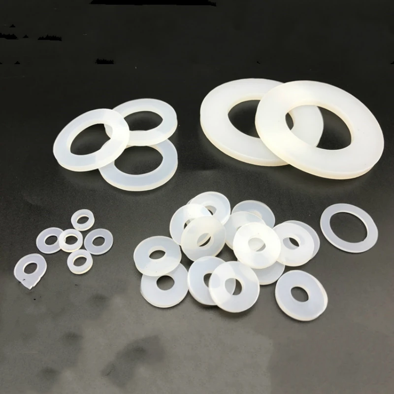 Vivona Multitool Inner Diameter 8MM Silicone Gasket//Rubber Seal Ring//Flange Round Gasket//Bellows Flat Gasket//Pressure Gauge Washer Size: OD 24mm, Color: White, Thickness: 2mm, Inner Diameter: 8MM
