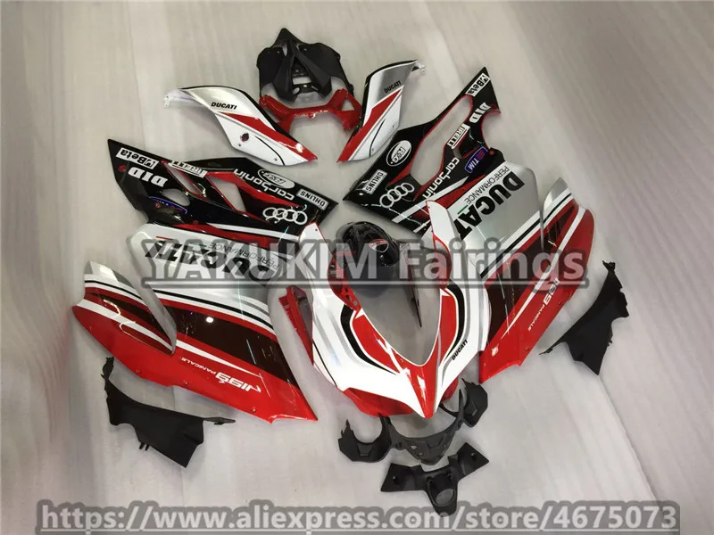 

Motorcycle Fairings For Ducati 1199 899 Panigale 2012 2013 2014 ABS Injection Molded Complete Bodywork Kit Red Black Gray Custom