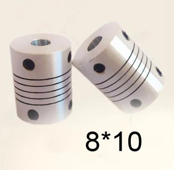 

30pcs/lot 8x10 CNC Motor Jaw Shaft Coupler 8mm to 10mm 8 to 10 Flexible Coupling 20mm OD 25mm length (D20 L25)