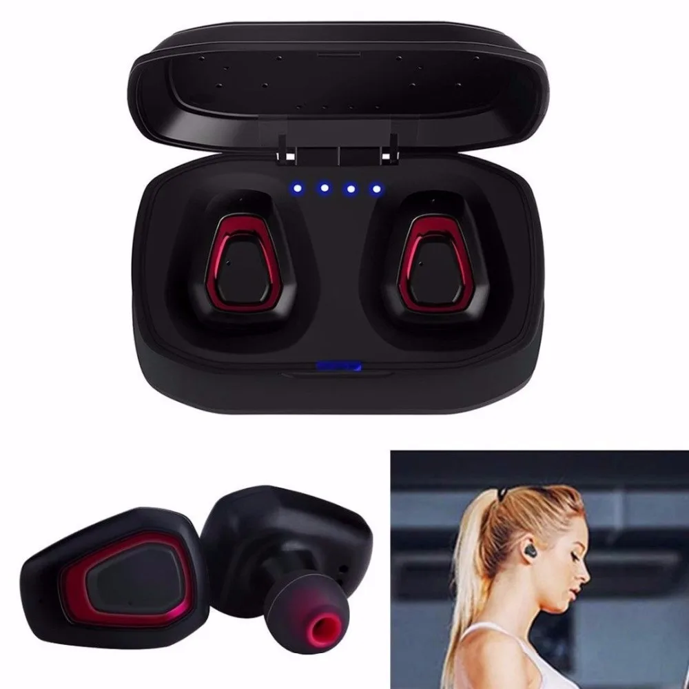 

A7 TWS Wireless Bluetooth Earphones In-Ear Stereo Paird Earbuds With Mic + Charging Box Bluetooth Headset Handsfree Earphone