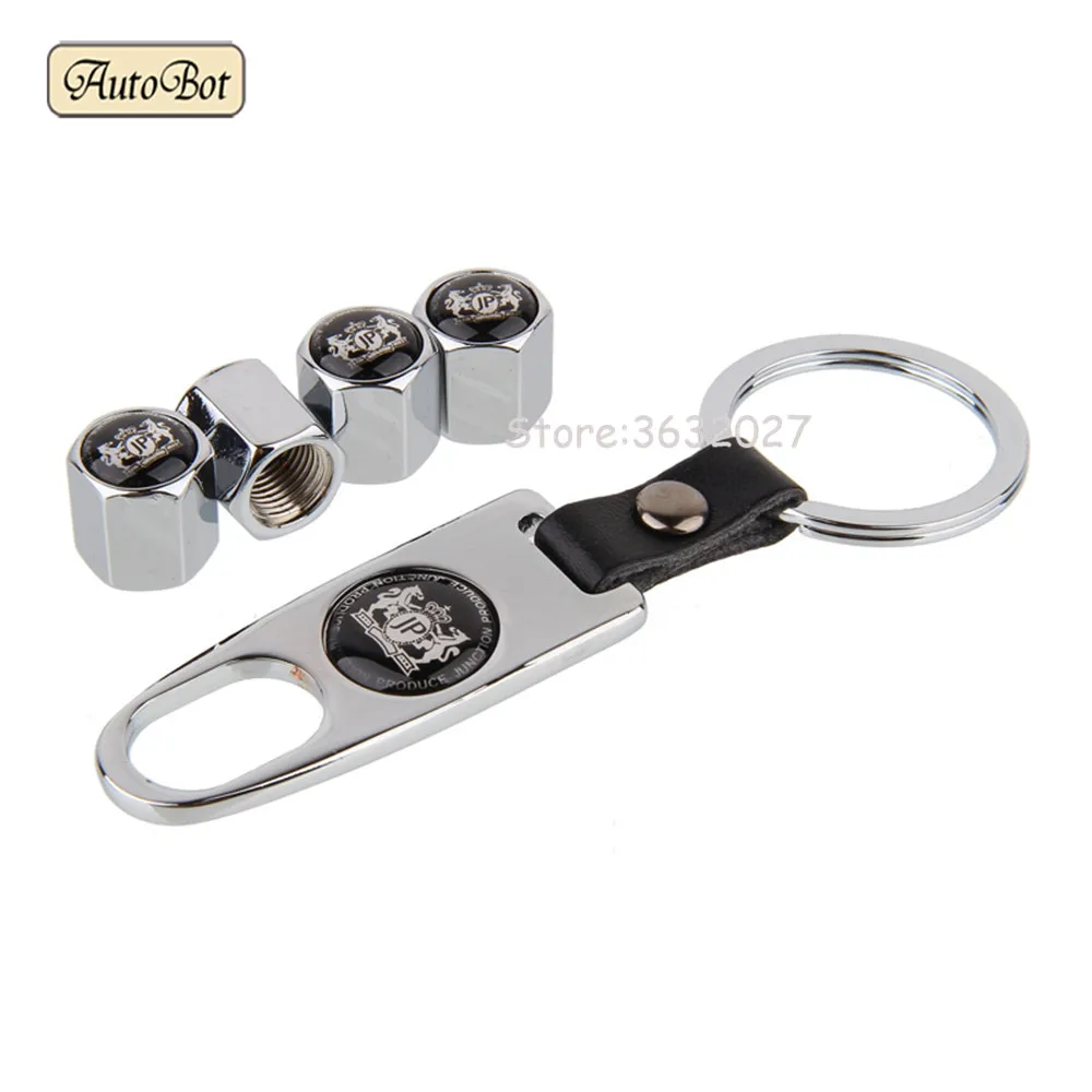 

Car universal Wheel Tire Valves Tyre Air Caps Case With Keychain for JP junction produce logo VIP nissan ford skoda yeti Mazda