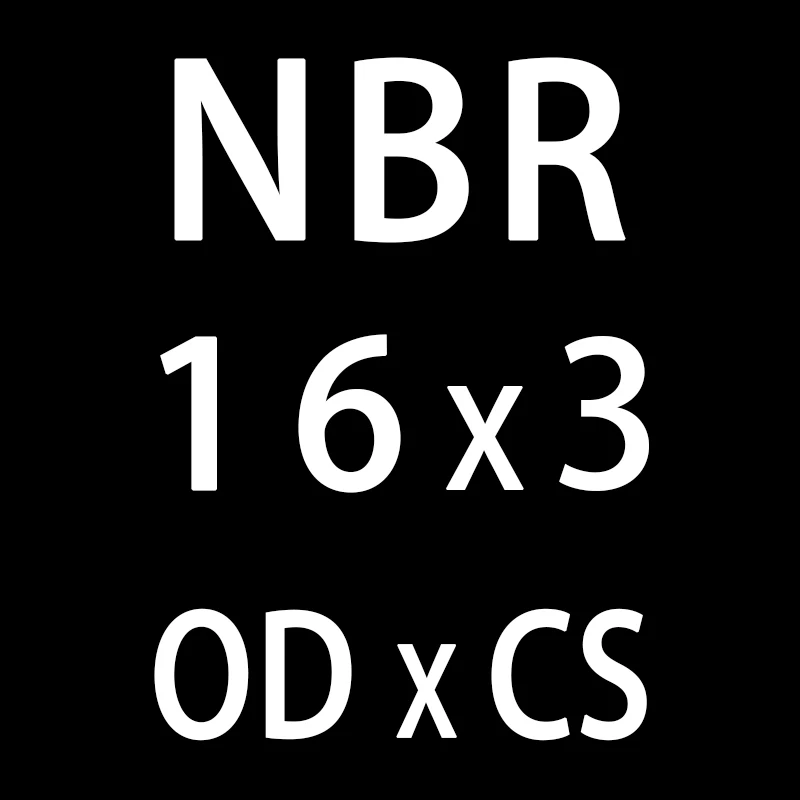 50 шт./лот резиновым кольцом NBR уплотнения-хомут с круглым воротником для мальчиков и девочек 3 мм Толщина OD10/11/12/13/14/15/16/17/18/19/20*3 мм уплотнительное кольцо уплотнения прокладки масляное кольцо шайба - Цвет: OD16mm