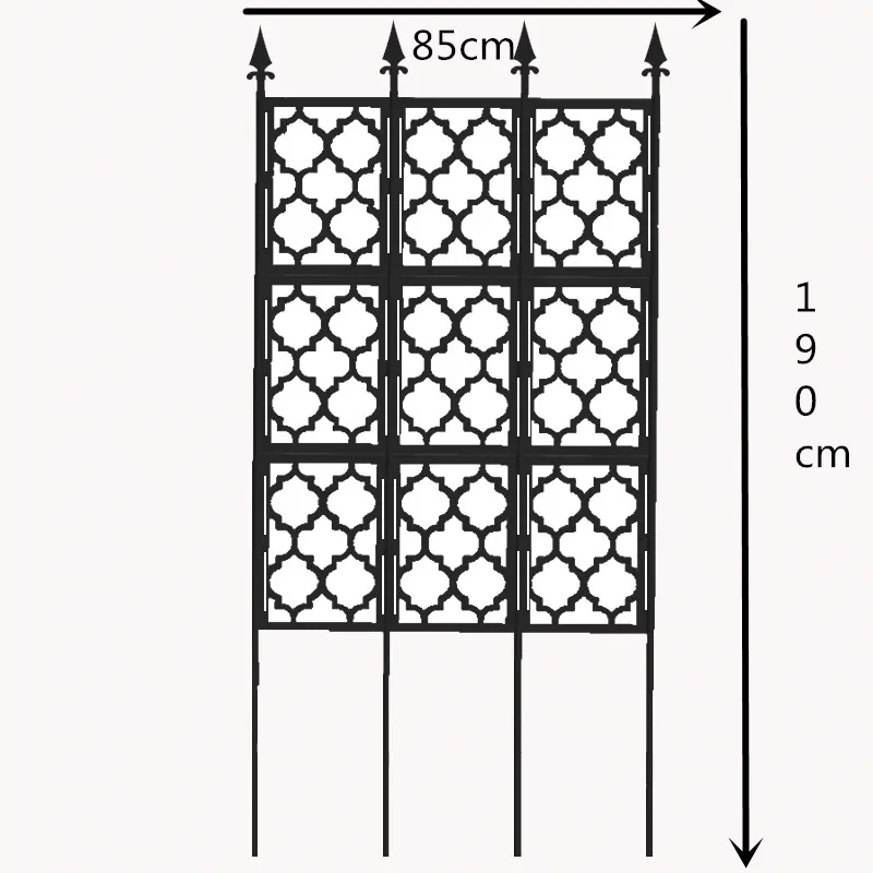 Стойка для восхождения на лозу, ограждение 270 см, перегородка для экрана, декоративные садовые инструменты, садовые инструменты для овощей, растений, шпалеры, опорная рама для растений - Цвет: 85x190cm