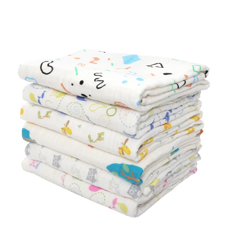 

Baby Blankets Muslin Swaddles Soft Newborn Bath Gauze Infant Wrap Sleepsack Stroller Cover Play Mat