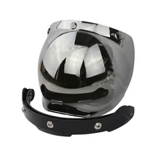 BLUR Bubble Mirror Helmet Accessories Motorcycle Helmet Accessories For Haley 4 Colour 3/4 Open Face Retro Helmet Lens