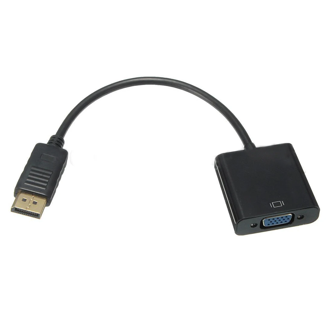 Displayport DP Male To VGA Female Adapter Display Port Cable Converter Black | Электроника
