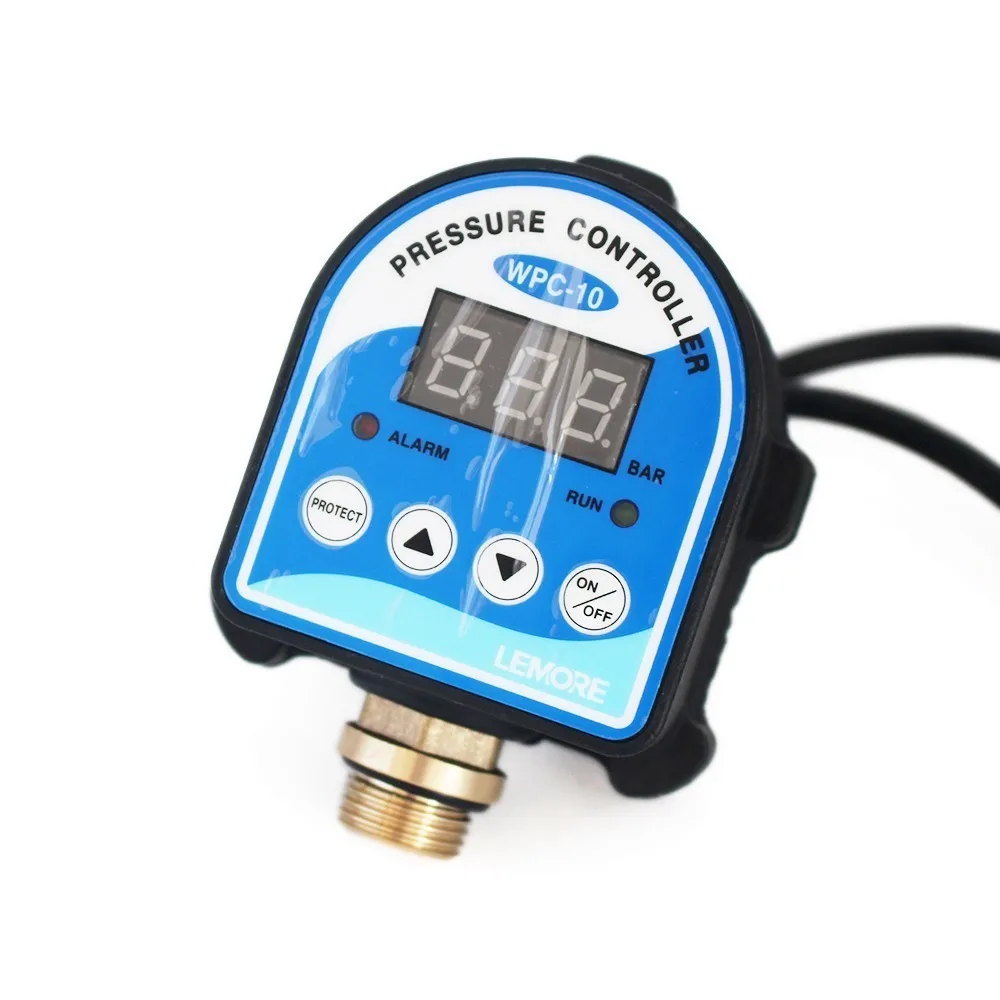 Digital Pressure Control Switch WPC-10 Digital Display WPC 10 Eletronic Pressure Controller for Water Pump With G1/2" Adapter