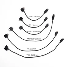 Remote Control Data Connected Cable Line Wire to Mobile Tablet Micro USB Connector For DJI Spark
