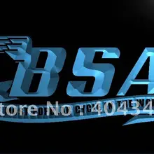 LG209-BSA мотоцикл цикл светодиодный неоновый свет знак