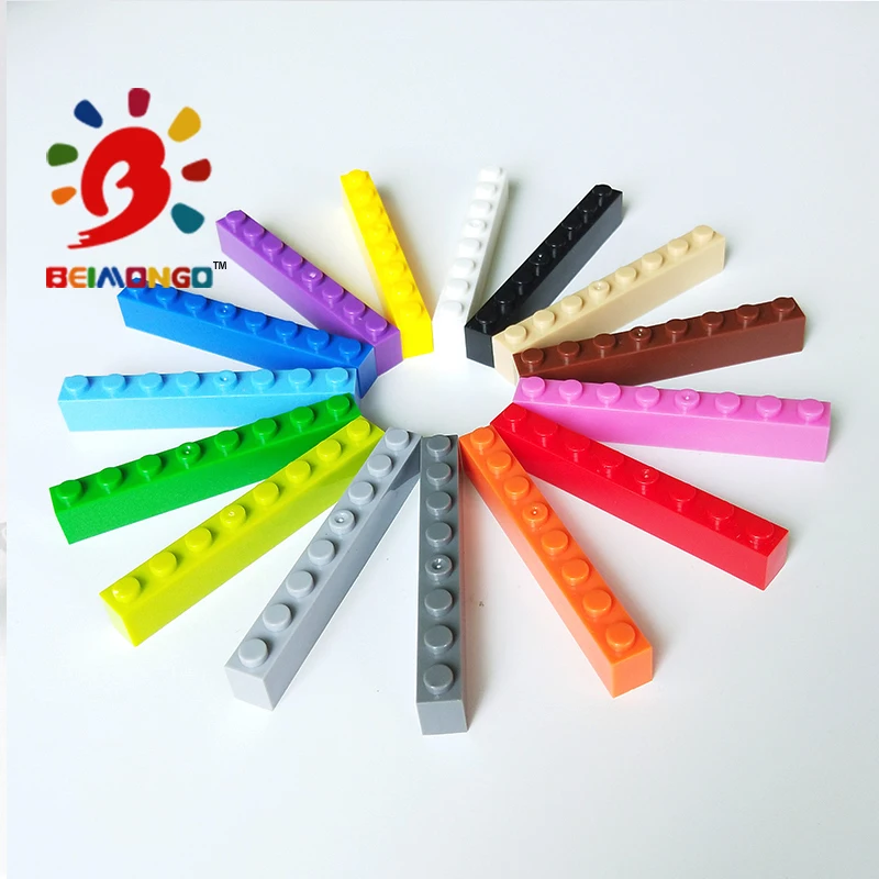 Блоки BEIMONGO 1x8 строительные блоки 80 шт. legoin обучающие и умные детские игрушки