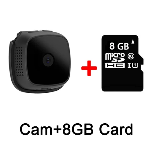 Мини-камера Micro Wifi IP камера ночного видения 720P HD видео рекордер Спорт на открытом воздухе Обнаружение движения Android P2P носимая камера - Цвет: With 8GB