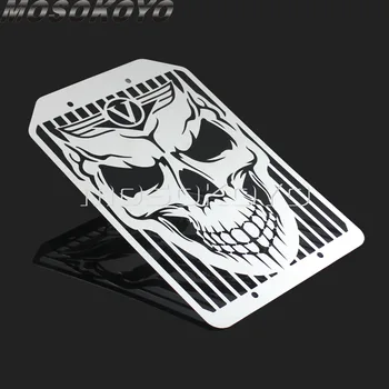 

Skull Stainless Steel Motorcycle Skeleton Radiator Grill Mesh Water Cooler Cover Guard for Kawasaki VN1500 VN 1700 All