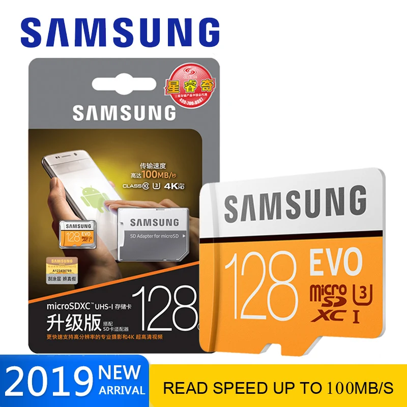 Карта памяти SAMSUNG Micro SD 128 ГБ 10 Microsd 32 Гб 64 256 SDHC/SDXC TF карта sd U3 U1 evo plus para|Карты памяти| |
