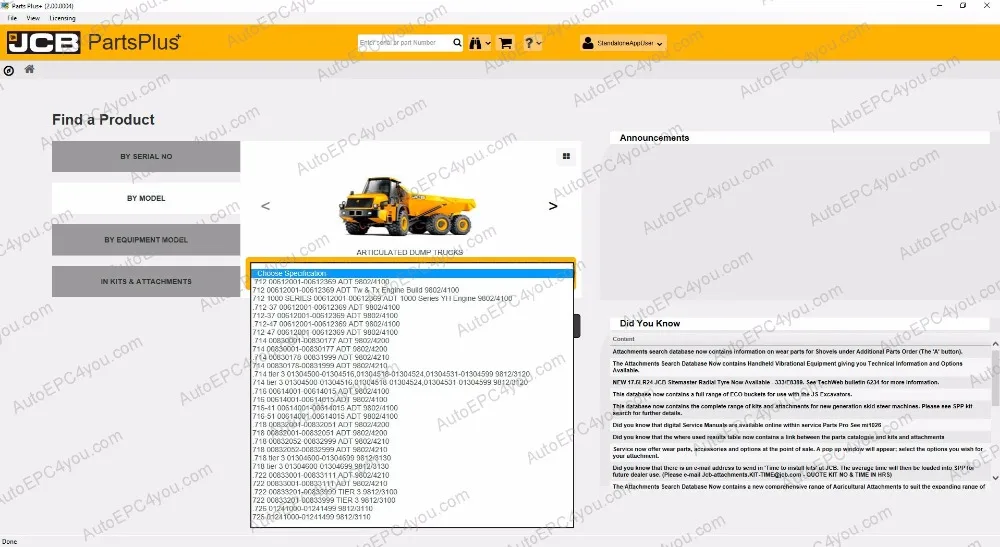 

JCB Spare Parts Plus+ 2.00 [2017]+Service Manual