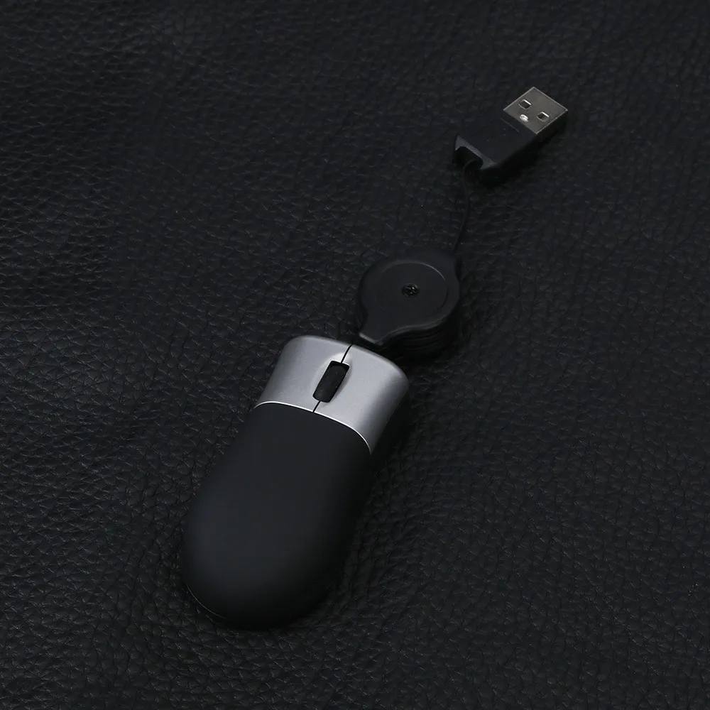 Новая Мини Выдвижная USB оптическое колесо прокрутки проводная мышь для ноутбука ПК BK 10