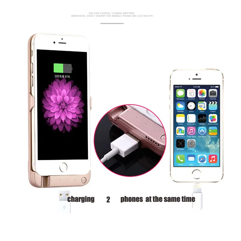 Buy Battery Charger Cases for iPhone6 6s 5500 mAh