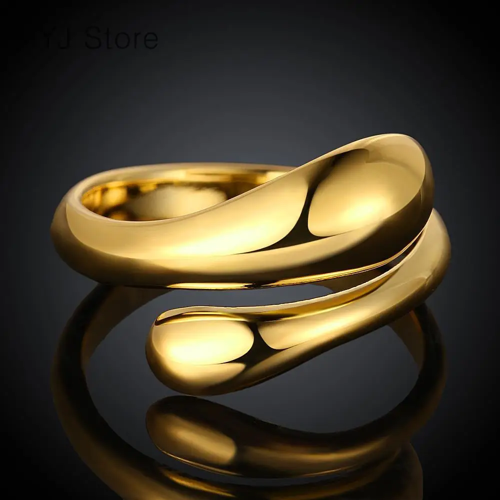 Fashion Jewelry 18K gold plated rings for womens