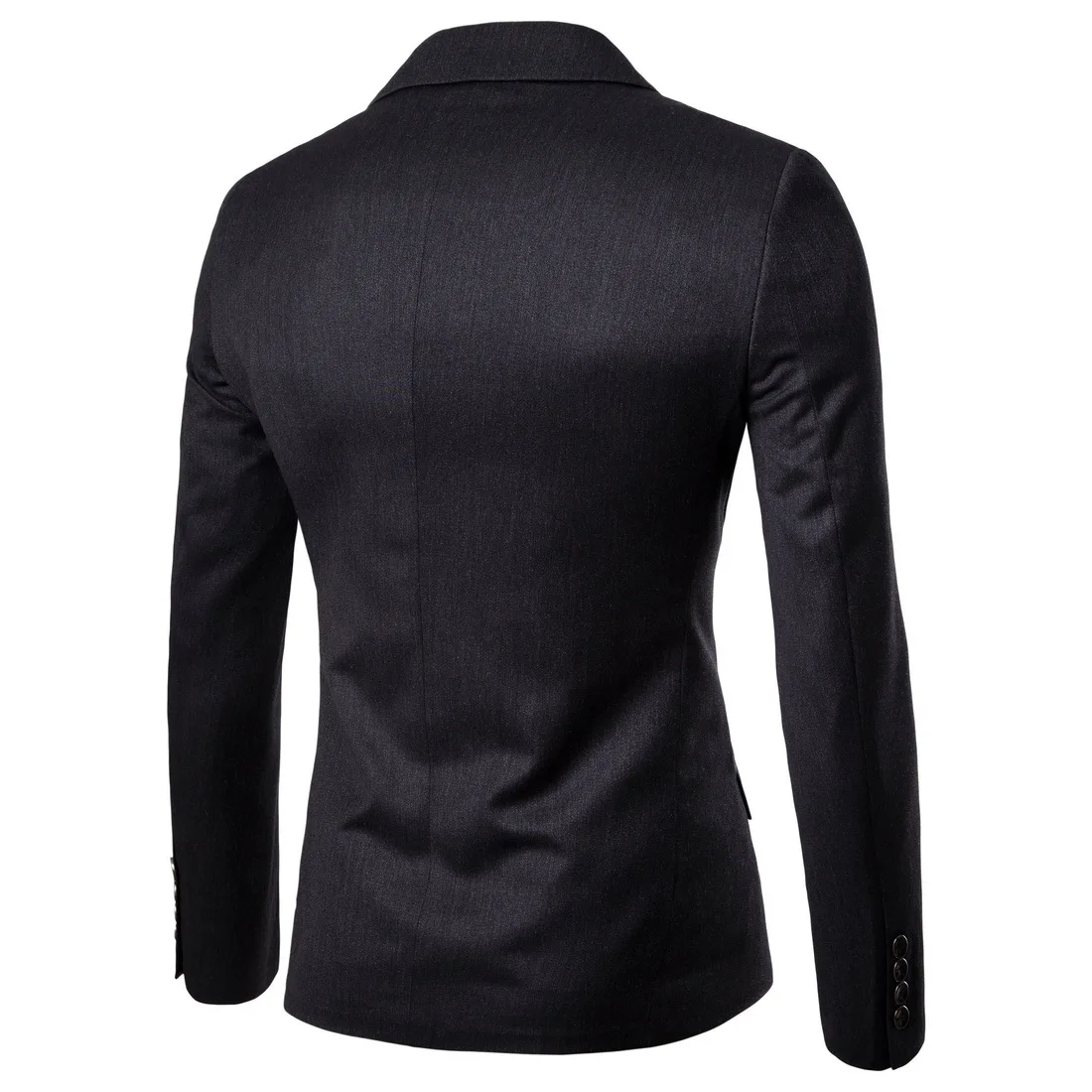 Высокое качество мужские облегающие костюмы свадебные для мужчин Formalwear черные