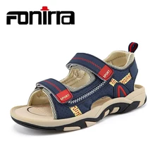 FONIRRA Fashion Designer Soft 2019 Kids Summer Sandals New Large Children's Shoes Hook&Loop Boys Beach Sandals Sport Sandals 653