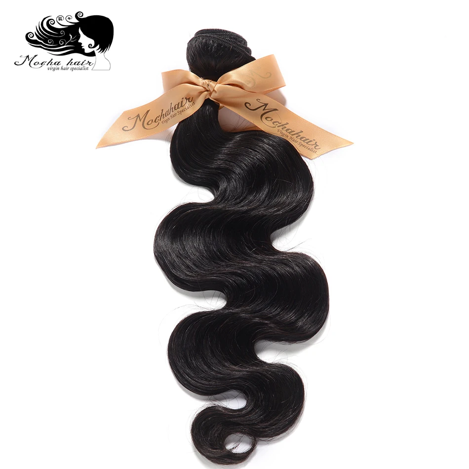 

Mocha Hair Brazilian Body Wave Virgin Hair Weaving 1 Bundle 10"- 26" Natural Color 100% Unprocessed Human Hair