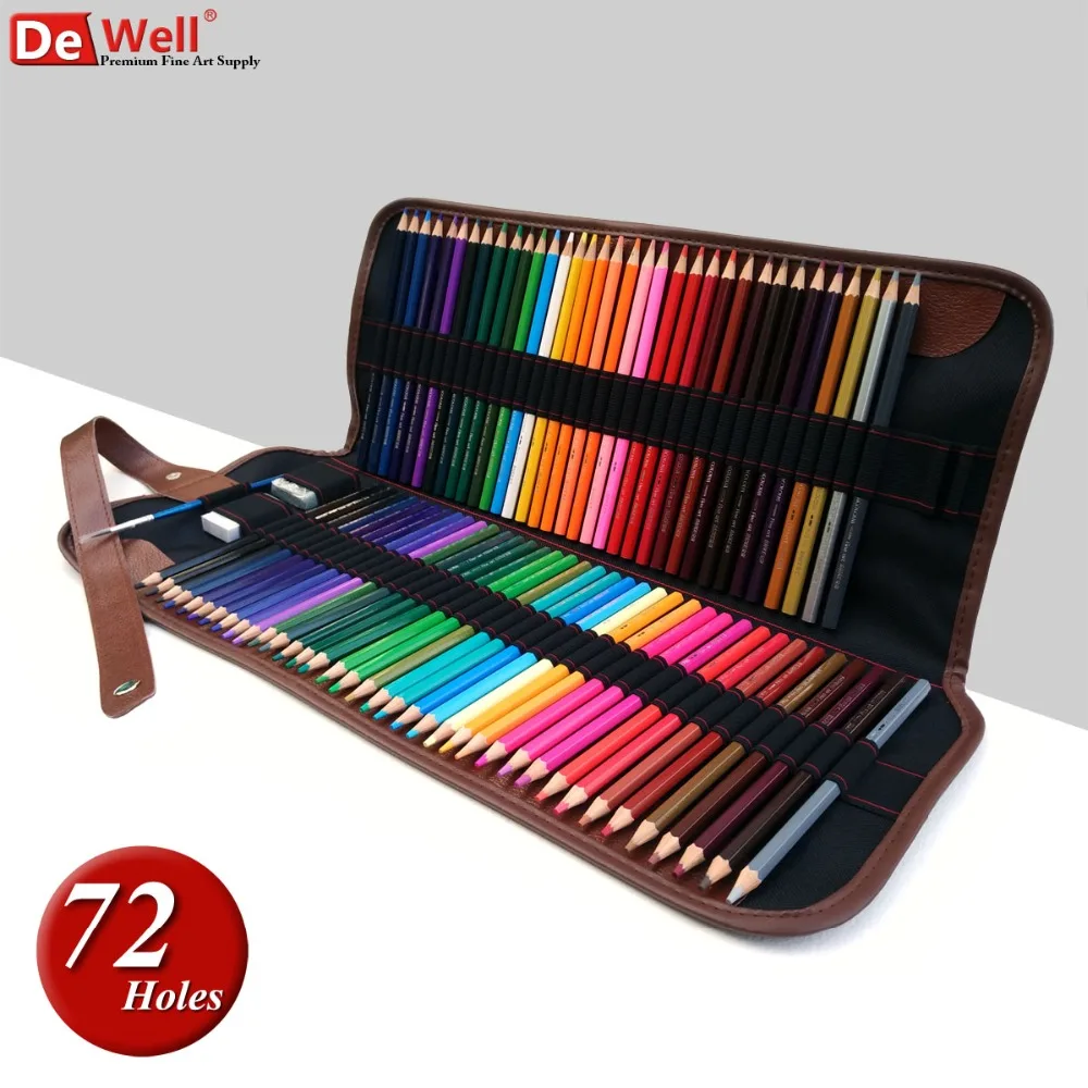 Artist 36 48 72 Holes School Pencils Case Large Capacity Colored Pencil