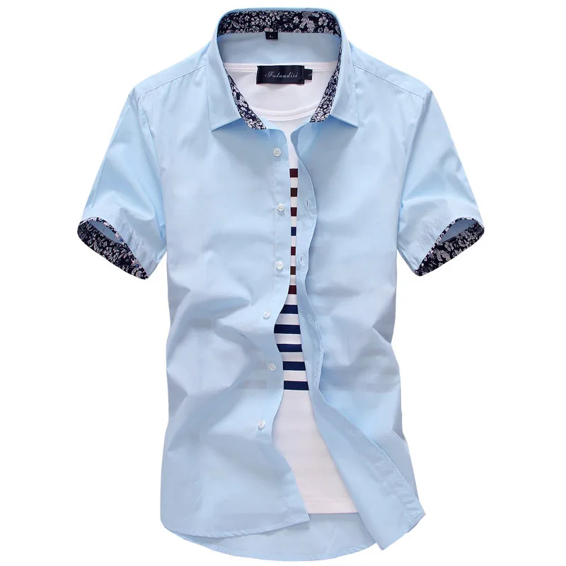 

HCXY 2018 New Mens Short Sleeve Casual Shirts Fashion Summer Cotton Shirt Men Tooling short-sleeved shirt