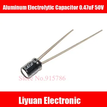 

50pcs/lot Aluminum electrolytic capacitor 0.47uF 50V 5x11mm Electrolytic capacitor 50v/0.47uf