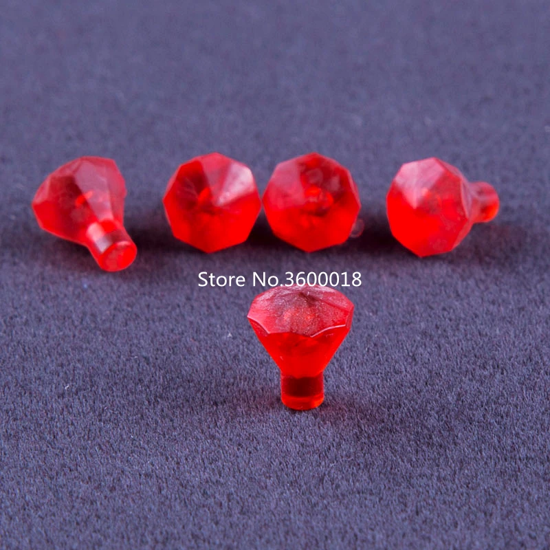 

20pcs/lot Decool Different Transparent Parts Compatible with legos 30153 Diamond 1x1 MOC Brick DIY blocks toys set