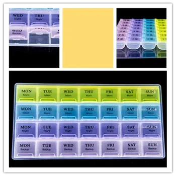 

Colorful Design Medicine Weekly Storage Pill 7 Day Tablet Sorter Box Container Case Organizer Pill Organizer Boxs