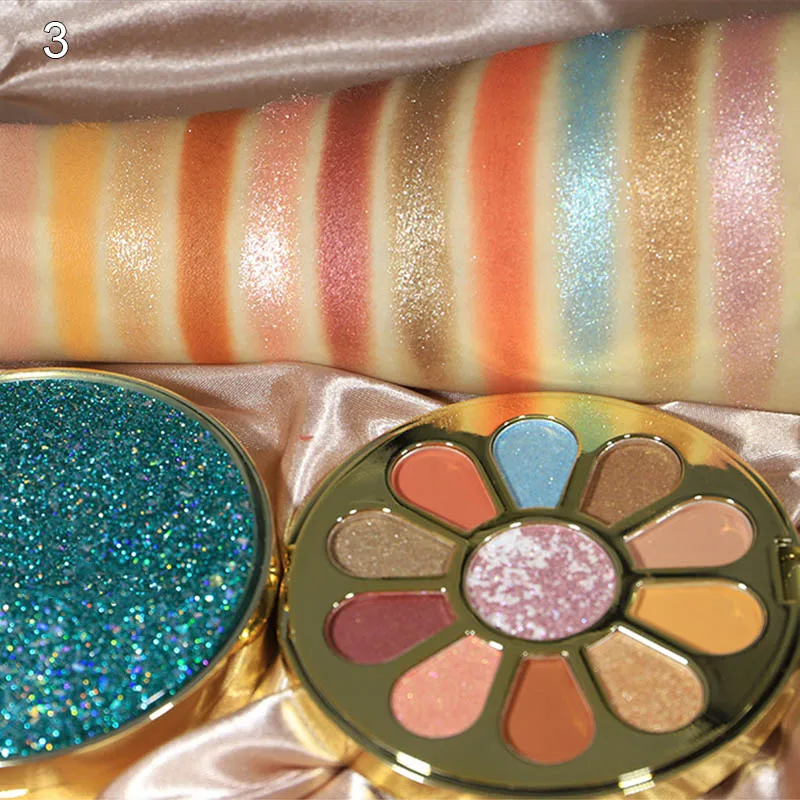 

Blingbling Quicksand Eyeshadow Palette Pigment Glitter Matte Powder Makeup Tool JIU55