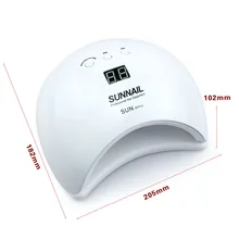 Профессиональный смарт 50 Вт SUNX 1 плюс УФ-Гель-лак для ногтей сушилка, СВЕТОДИОДНЫЙ УФ-лампа 24 шт. быстроотверждаемый Солнечный белый светильник для сушки ногтей ЖК-дисплей SUNNail