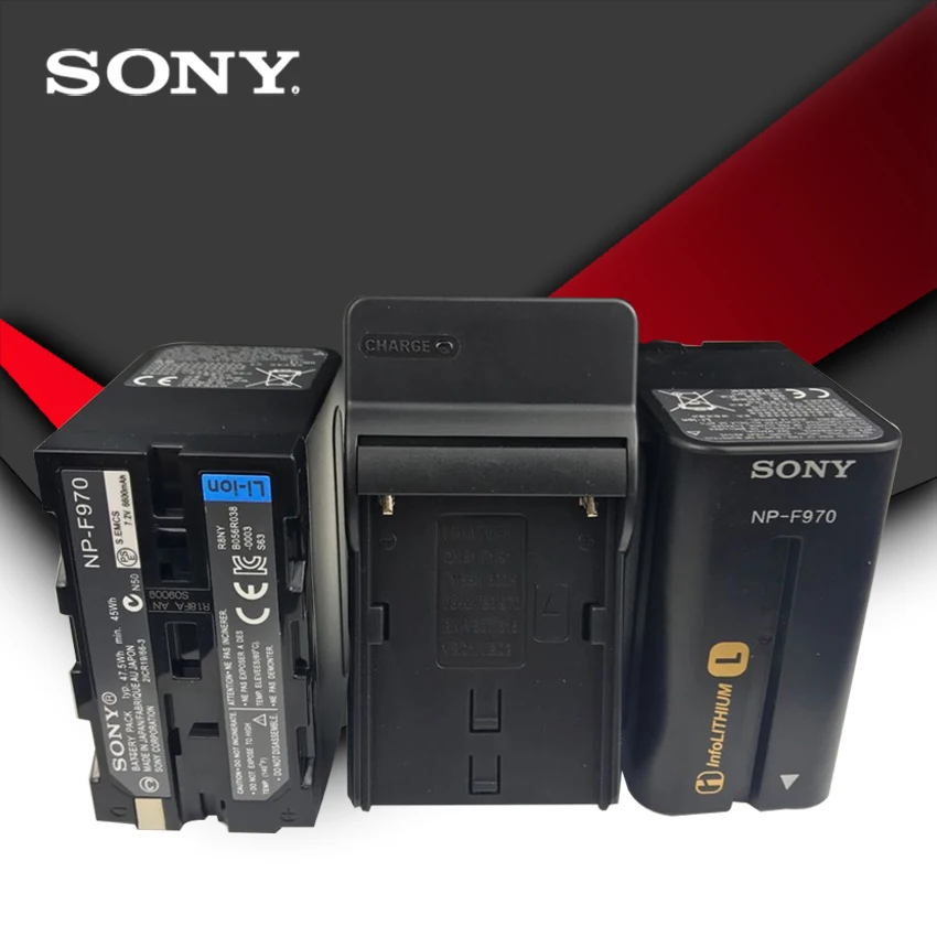 Оригинальный аккумулятор Sony 2 шт./лот NP F970 NPF970 F930 F950 F960 F770 F570 TRV58 trv100 TRV58|Цифровые