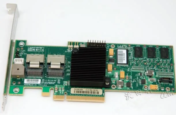 Карта контроллера Avago LSI MegaRAID SAS 8708EM2 8 портов SFF8087 128 МБ кэш RAID5.6.1.0 MiniSAS 3 ГБ PCI-E X8 |